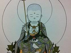 Q版地藏菩萨~马克笔上色