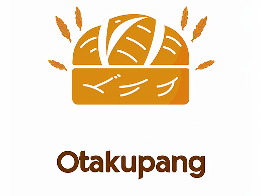 《OTAKUPANG》宅男面包烘焙logo设计*2