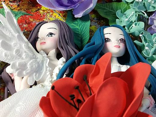 安小染原创手作 《双生花》