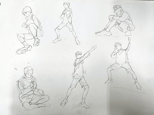 @速写班长#速写60天挑战赛#day42（个人主页-ZNTg1NDY2NjQ=） - 创作习作 - 站酷设计师羊二子喜欢仓鼠球原创素材 - 站酷ZCOOL