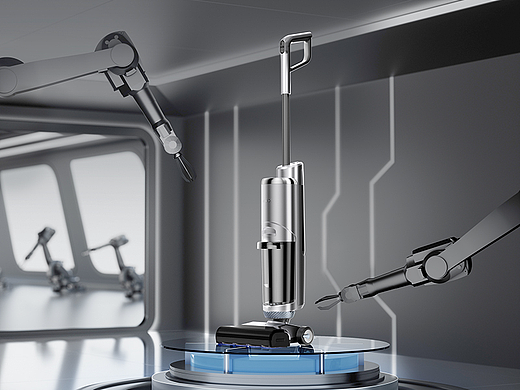 来辰 x 方太米博 无滚布洗地机详情页视觉升级