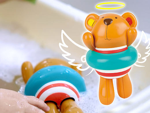 hape 玩具直通车 洗澡玩具 泰迪 钻展 banner 80粒积木 小黄鸭 水桶花洒 精美包装 