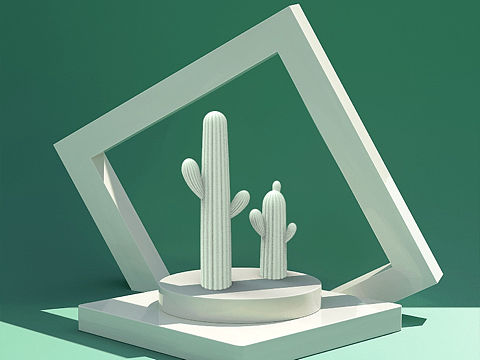 仙人掌，小品（個人主頁-ZNDY3Mjg5Njg=） - 景觀設(shè)計 - 站酷設(shè)計師胡hy原創(chuàng)素材 - 站酷ZCOOL