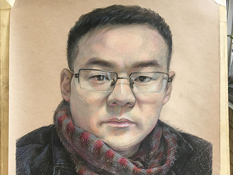 彩铅手绘人物