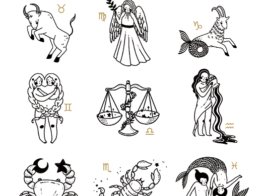 十二星座 - 璀璨十二宫 文创设计（个人主页-ZMzc2MDU0Mjg=） - 商业插画 - 站酷设计师夜小猫xy原创素材 - 站酷ZCOOL