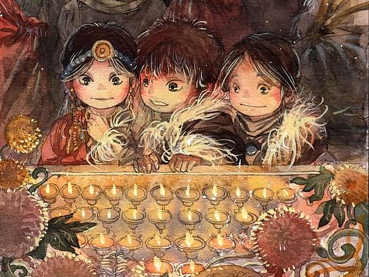 漫画《仓央嘉措》近期的几格几页
