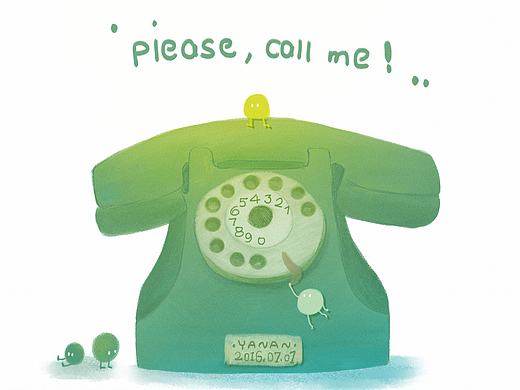 please，call me~~（個人主頁-ZMTcxNjI0NzY=） - 兒童插畫 - 站酷設(shè)計師Yanan大大發(fā)原創(chuàng)素材 - 站酷ZCOOL