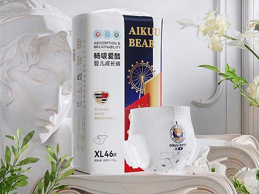 aikuu bear 爱酷熊纸尿裤详情视觉全案升级
