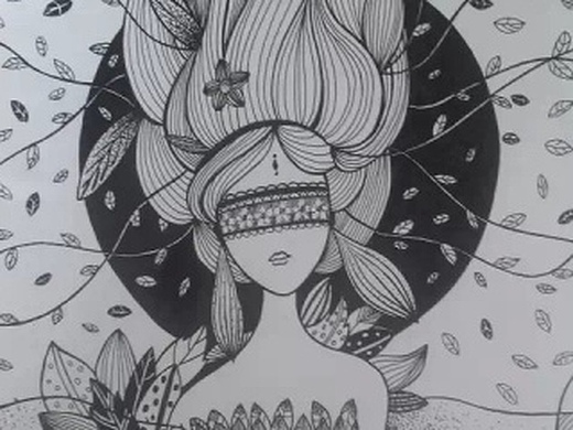 心痛黑白装饰画