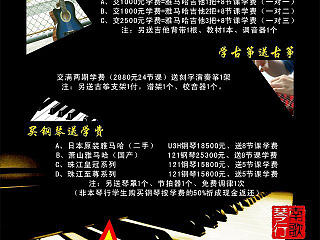 “南歌琴行”優(yōu)惠海報(bào)（個人主頁-ZNDE0ODQ3Mg==） - 宣傳物料 - 站酷設(shè)計(jì)師舍與得同在原創(chuàng)素材 - 站酷ZCOOL