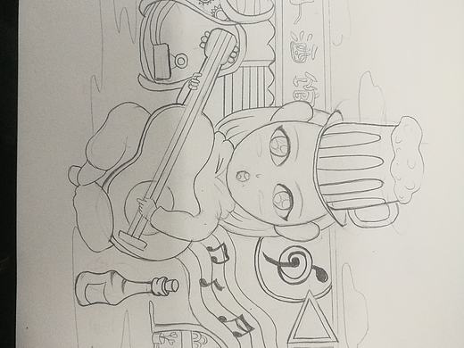 玉林路小酒馆，吉他:guitar:。（个人主页-ZMjQ4MDk0NTI=） - 创作习作 - 站酷设计师没人关注的闲人原创素材 - 站酷ZCOOL