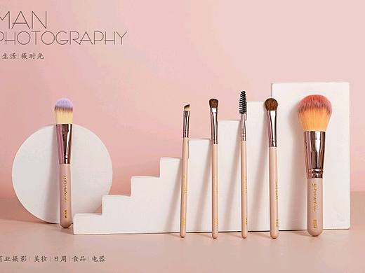 【产品摄影】一组粉色调化妆刷摄影