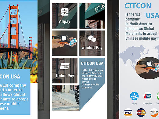 citcon（盛康）业务宣传易拉宝