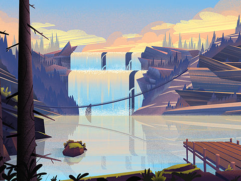 《向光》系列插画作品分享