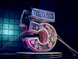 C4D-金属字体(练习)