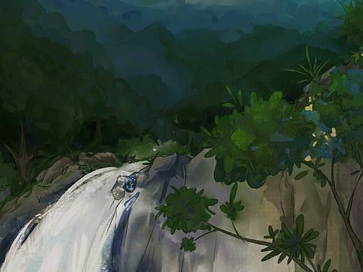 山間（个人主页-ZNDQyODMyOTI=） - 艺术插画 - 站酷设计师魍魉人間客原创素材 - 站酷ZCOOL