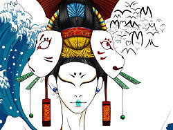 JAMU時尚插畫：浮世绘系列《fashionD之富嶽三十六景》