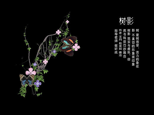 南艺2016年传媒学院数媒专业毕业展户外虚拟影像《树∙影》系列一
