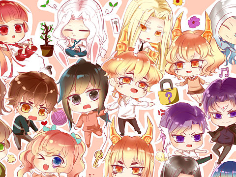 自家孩子的Q全家福～（个人主页-ZNDQxMjk2MDQ=） - 创作习作 - 站酷设计师YoviArdo原创素材 - 站酷ZCOOL