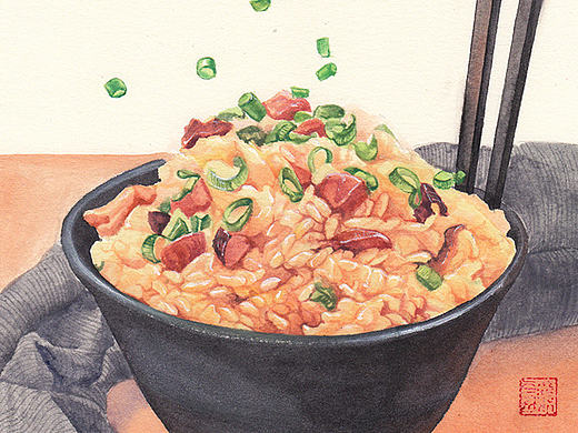 小寒-吃糯米饭和火锅