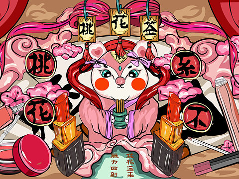 国潮插画
