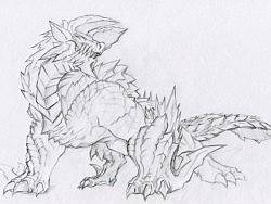 手绘怪物猎人&lt;雷狼龙&gt;