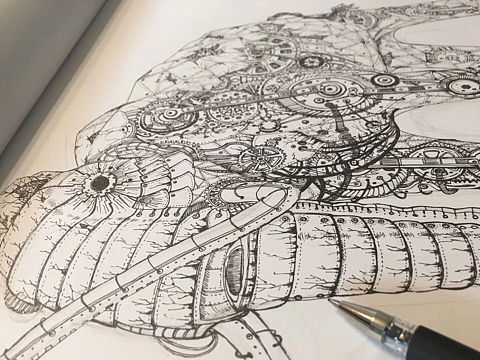 蒸汽朋克绘画