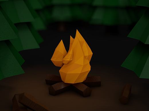 Fire in the wood（個人主頁-ZMjAzNTM0MDg=） - 場景 - 站酷設計師雙刀封俊杰原創(chuàng)素材 - 站酷ZCOOL