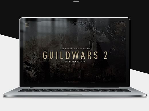 Guild Wars 2 Web Design 游戏网页