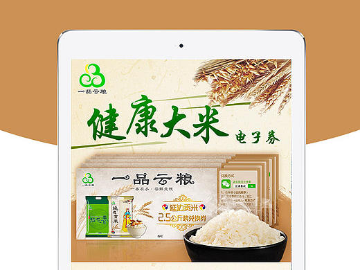 大米礼券详情页制作电子券淘宝天猫电子券礼券兑换券