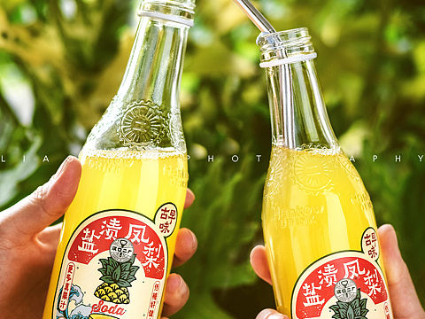 盐渍凤梨汽水