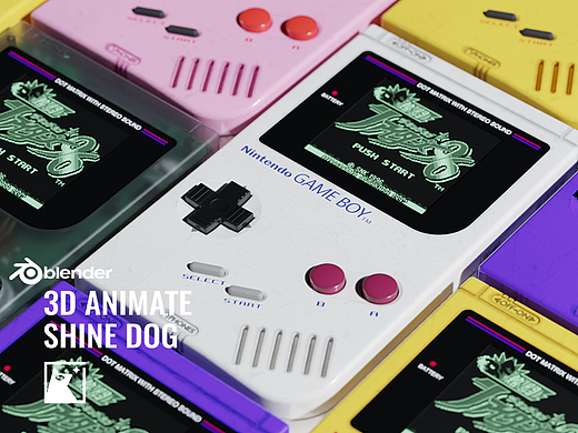 【blender】产品动画 Gameboy