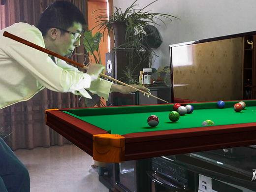 3D全息沉浸式台球游戏！体验感很特别