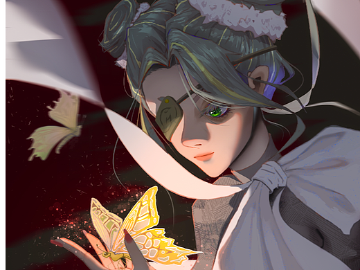 扶蝶（個(gè)人主頁-ZNjE4NjYxODA=） - 藝術(shù)插畫 - 站酷設(shè)計(jì)師擺爛的小蛤蟆原創(chuàng)素材 - 站酷ZCOOL