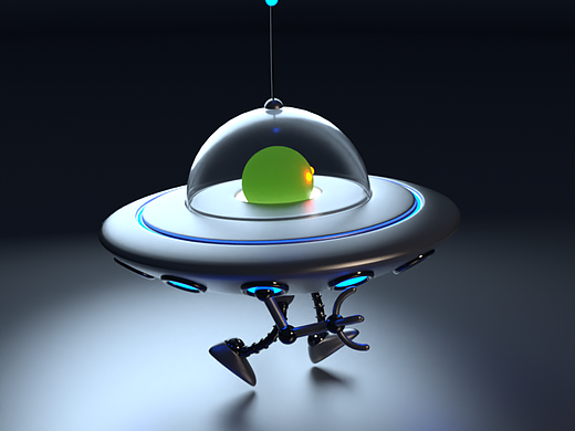 C4D-飞碟走路（个人主页-ZNTk1NzQyNjg=） - 人物/生物 - 站酷设计师暮倦原创素材 - 站酷ZCOOL