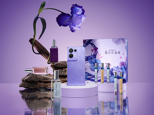Reno8 花仙紫礼盒图赏