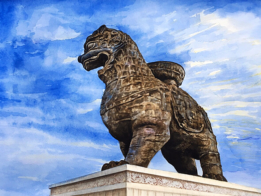 沧州铁狮"镇海吼"