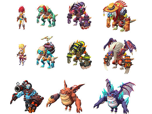 卡通风格手游角色模型（个人主页-ZMTU3NTU4NTI=） - 人物/生物 - 站酷设计师HT1989原创素材 - 站酷ZCOOL