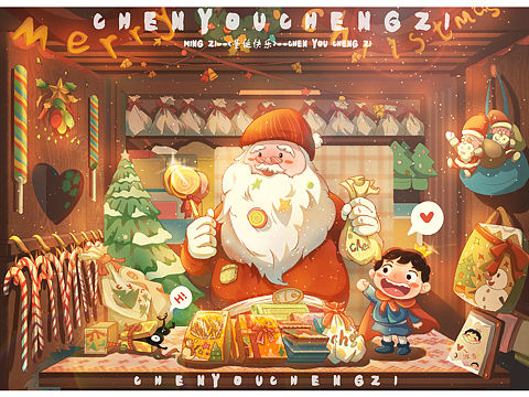 插画—圣诞波吉