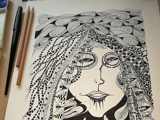 黑白插画练习