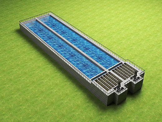水厂3D效果图