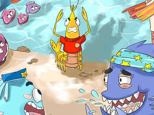 一只小虾米的故事（个人主页-ZMTgxMzY4NDA=） - 概念设定 - 站酷设计师寺厘原创素材 - 站酷ZCOOL