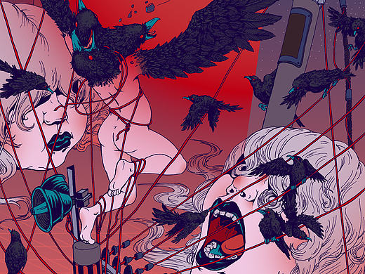 鸦的Illustration-Corvine