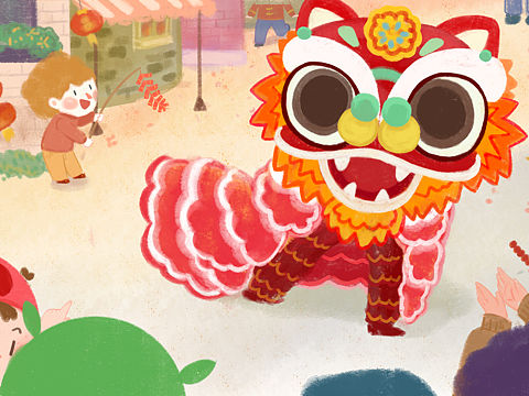 元宵快乐🎉（个人主页-ZMzM1MDg5NTY=） - 儿童插画 - 站酷设计师樂只大王原创素材 - 站酷ZCOOL