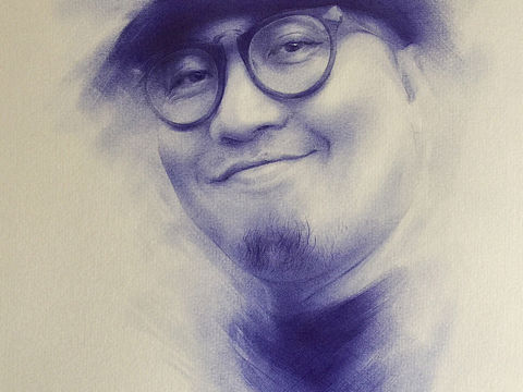 圆珠笔 肖像作品（个人主页-ZMjUzMDU3NDg=） - 商业插画 - 站酷设计师阿代手绘原创素材 - 站酷ZCOOL