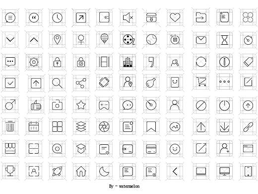 线性图标规范练习