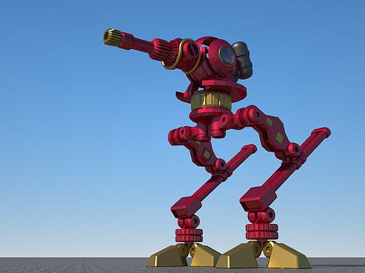 C4D建模练习–机器人