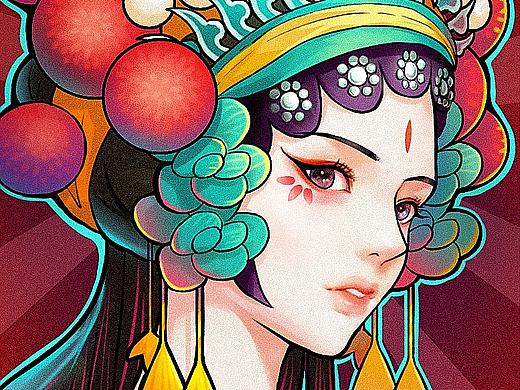国潮插画（个人主页-ZNDg0MDkyNjg=） - 商业插画 - 站酷设计师我我我萌小妹原创素材 - 站酷ZCOOL