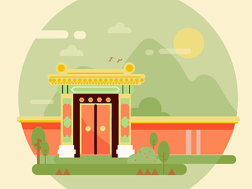 建筑插画一