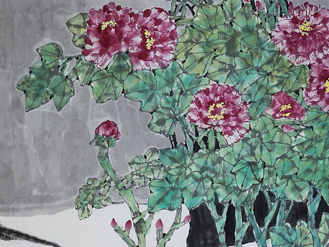 中国美术家协会员马新梅花鸟画作品欣赏